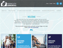 Tablet Screenshot of parkcitycommunities.org